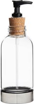 Bo-Bottles 380ULTD met pomp - 380 ml - Zeepdispenser - sterk borosilicaat glas dat helder blijft -