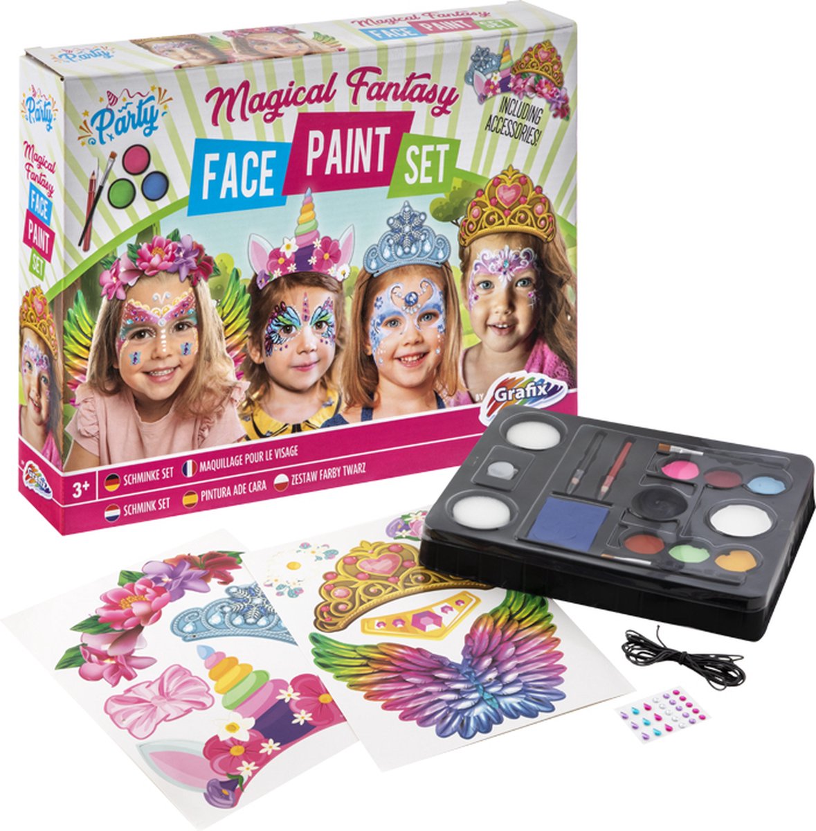 Ensemble de peinture pour le visage des enfants Party Halloween