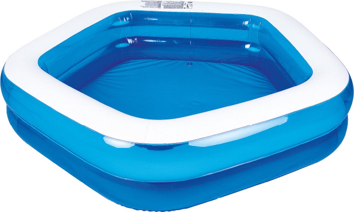 Oneiro's Luxe Opblaaszwembad Lounge 5-hoek | 201x197x47cm - zomer - tuin - spelen - speelgoud - buitenspeelgoed - zwembad - zwemmen - zomer - intex - tuinaccessoires - koelen - opblaasbaar