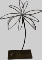 Gifts decoratiestandaard brons palmboom 37,5x17x8cm