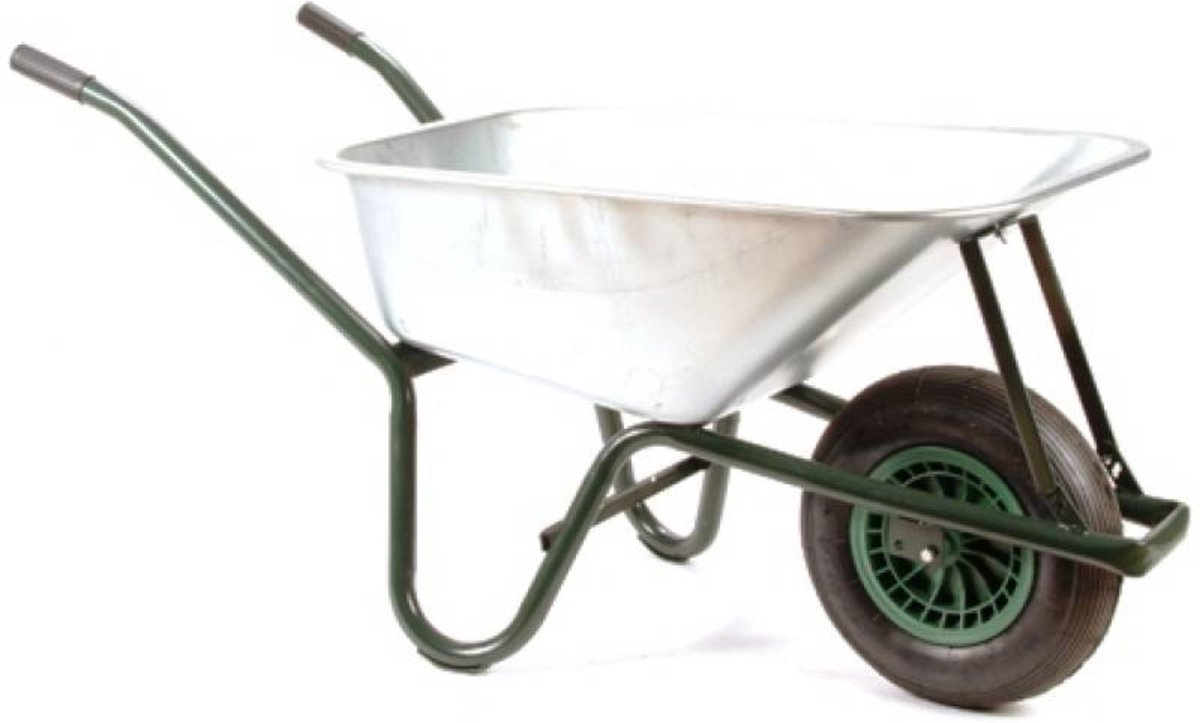 Bol.com Benson Kruiwagen - 85 liter - Gegalvaniseerde bak - Luchtband - Duurzaam en sterk aanbieding