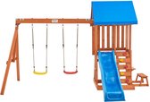 Kinderspeeltoren met schommel en glijbaan