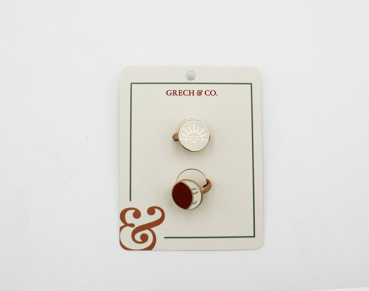 Grech & Co Ringenset Moon and Sun