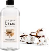 KAZIS® Champs de Coton - Zacht Katoen - 1000 ml huisparfum navulling geschikt voor LampAir, Ashleigh & Burwood en Lampe Berger, Lampe Berger