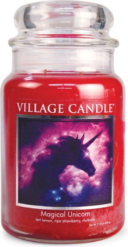 Village Candle Large Jar Magical Unicorn