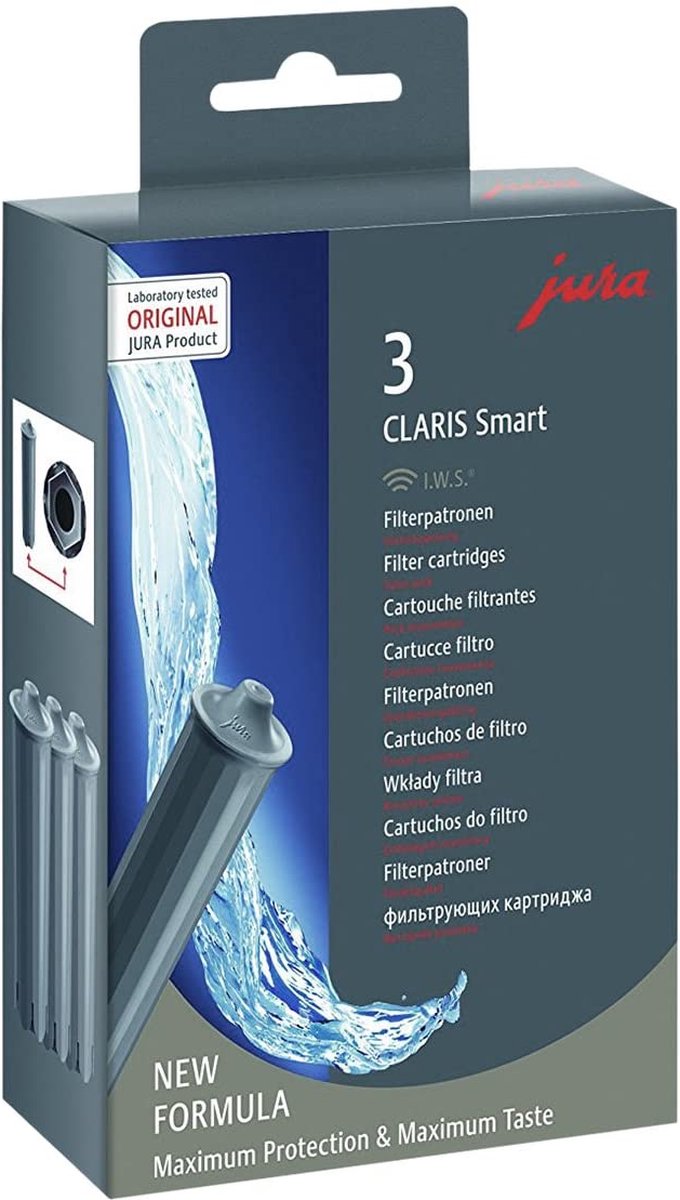 3 Cartucce Filtranti Jura Claris Smart+ Originali – 71793, Adatte A Tutte Le Serie (D, E, Ena, J, S, Z)