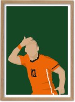 Wes met het bolletje - Voetbal poster - Wesley Snijder - FC Kluif