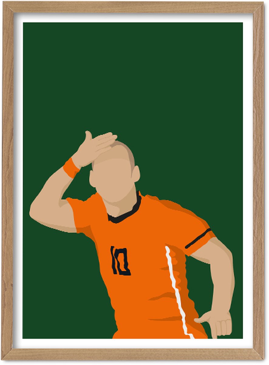 FC Kluif 'Wes met het Bolletje' poster - Nederlands Elftal Poster - 70 x 50 cm