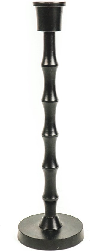 Housevitamin Zwarte Kandelaar - 9x9x31cm