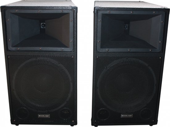 Geluidsboxen, speaker set, DJ boxen, pa boxen 12 inch woofer (600W) Set prijs!