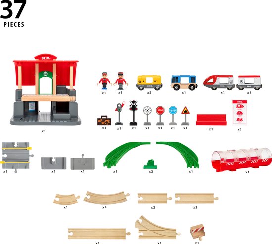 BRIO Centraal Stationset - 33989 - Treinbaan