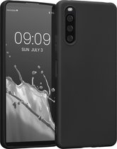 kwmobile telefoonhoesje geschikt voor Sony Xperia 10 IV - Hoesje voor smartphone - Back cover in zwart