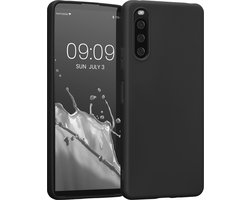 kwmobile telefoonhoesje geschikt voor Sony Xperia 10 IV - Hoesje voor smartphone - Back cover in zwart