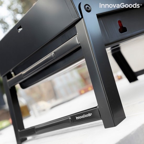Opvouwbare draagbare barbecue voor gebruik met houtskool - Draagbare bbq - Opvouwbare barbecue - Kleine barbecue - Draagbare barbecue - Tafel bbq - Tafel bbq houtskool - Kleine bbq - Mini bbq van Merkloos — afbeelding 5