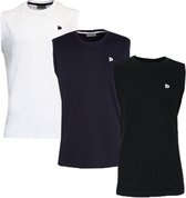 Donnay T-shirt sans manches - Lot de 3 - Débardeur - Chemise sport - Homme - Taille 4XL - Wit/ Marine / Zwart (266)