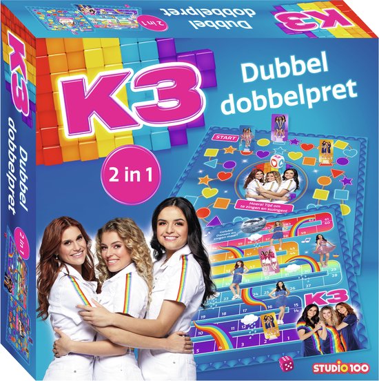 Thumbnail van een extra afbeelding van het spel K3 dobbelspel - Dubbel dobbelpret