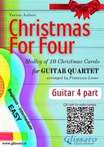 Christmas for Four - medley for Guitar Quartet 4 - Guitar 4 part "Christmas For Four" for Easy Guitar Quartet