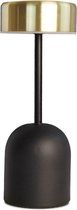 BaykaDecor - Luxe Champignon Lamp Oplaadbaar - USB Tafellamp - Lampje - Dimmer & Sensor - Cadeau - Woondeocratie - Mat Zwart 23CM