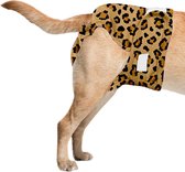 Sharon B Loopsheidbroekje hond - Luipaard - Maat XL - Wasbaar - Verstelbaar 48-69 cm - Hondenluier