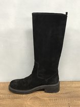 Irony Glam - Hoge Laarzen - Chelsea Boots - Zwarte Suede - Maat 39 - Dames schoenen