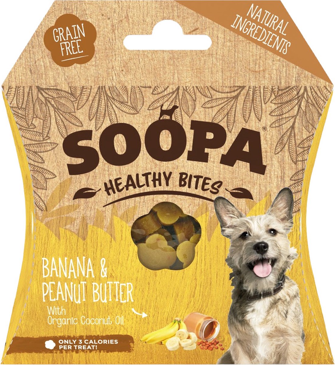 Soopa -  Healthy Bites -  Banaan & Pindakaas - Vegatarisch - 10 pack