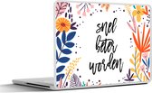 Sticker pour ordinateur portable - 11,6 pouces - Guérissez bientôt - Citations - Plante