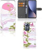 Smartphone Hoesje Xiaomi 12 Pro Book Style Case Bird Standing