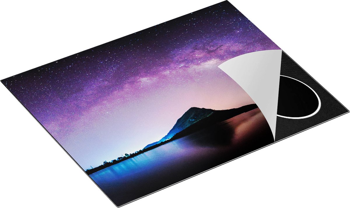 Chefcare Inductie Beschermer Melkweg bij een Berg in Thailand - 65x50 cm - Afdekplaat Inductie - Kookplaat Beschermer - Inductie Mat