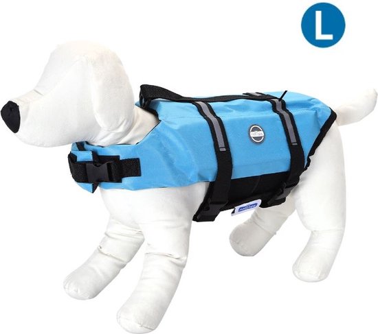 Nobleza Hondenzwemvest - zwemvest - reddingsvest - voor honden - Blauw - L
