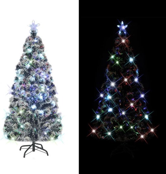 VidaXL Kunstkerstboom Met LED's, Kerstballen En Sneeuw 180 Cm Pvc Pe
