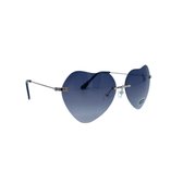 Festival bril - Dames Zonnebril - Hart Stijl - UV4000 - Donkerblauw