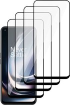 Screenprotector geschikt voor OnePlus Nord CE 2T - Gehard Glas Beschermglas Tempered Glass Volledig Dekkende Screen Protector - 4 Stuks