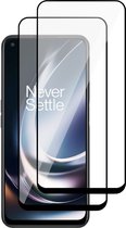 Screenprotector geschikt voor OnePlus Nord CE 2T - Gehard Glas Beschermglas Tempered Glass Volledig Dekkende Screen Protector - 2 Stuks