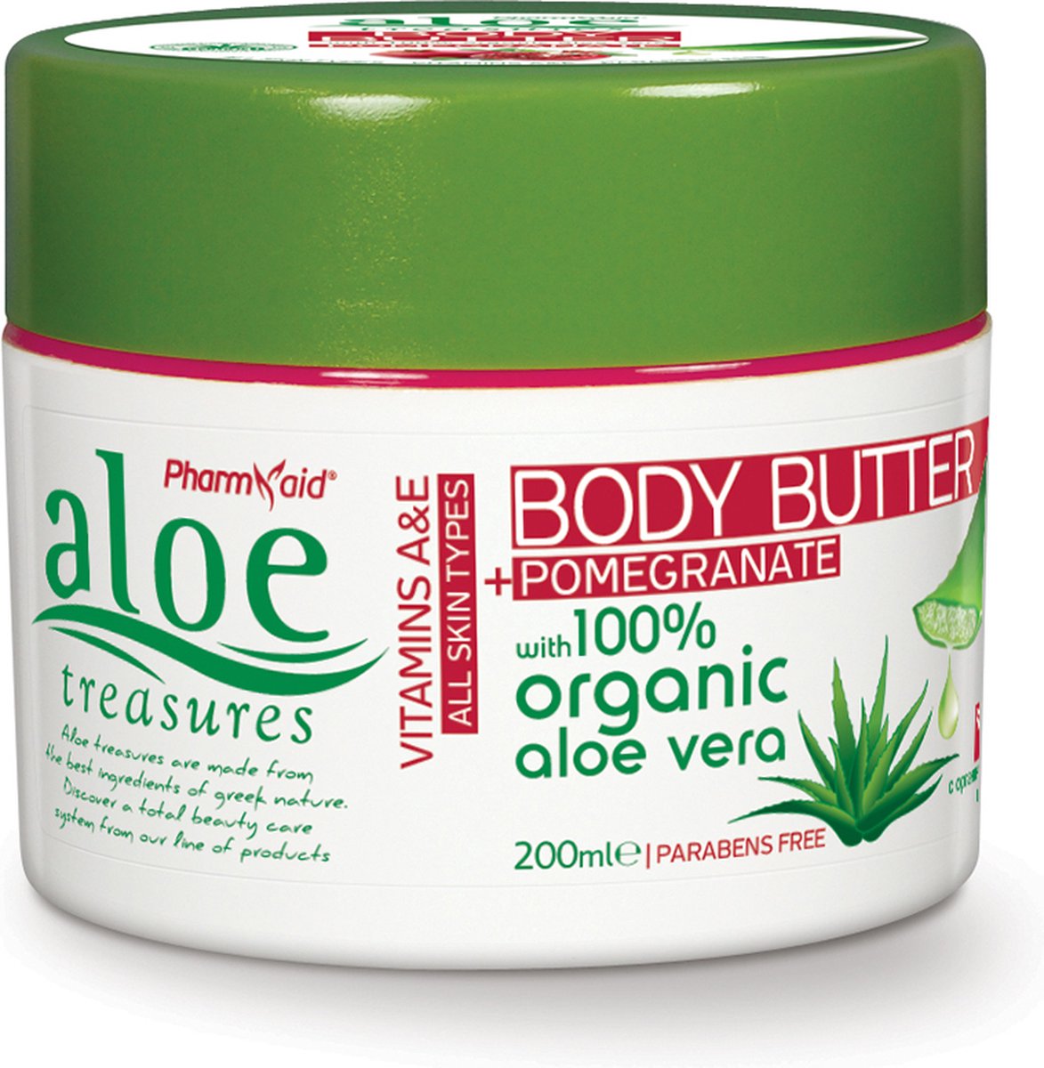 Pharmaid Aloe Treasures Body Butter Pomegranate 200ml | Moisturizer Bodybutters