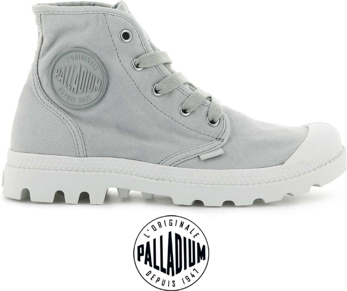 Palladium Womens Pampa Hi Canvas 92352-071- Flannel Grijs
