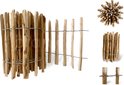 Floranica Schapenhek houten omheining hazelaar gewatteerd huizen en vijvers planten en bloembedden omheining verschillende verschillende Lengte: 1 lopende meter Hoogte: 100 cm Stavenafstand: 8-10 cm
