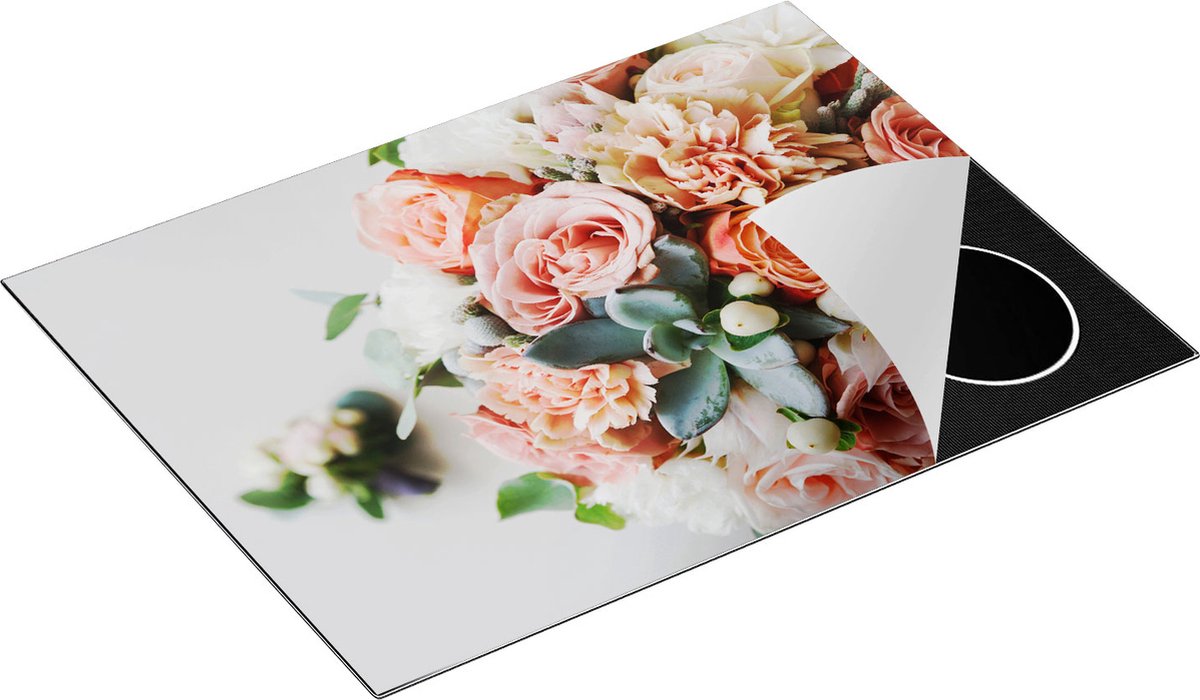 Chefcare Inductie Beschermer Bloemen in Vaas - Boeket - 70x55 cm - Afdekplaat Inductie - Kookplaat Beschermer - Inductie Mat