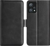OnePlus Nord CE 2 Lite Hoesje - MobyDefend Luxe Wallet Book Case (Sluiting Zijkant) - Zwart - GSM Hoesje - Telefoonhoesje Geschikt Voor OnePlus Nord CE 2 Lite