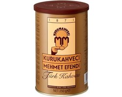 Turkse Koffie Kurukahveci Mehmet Efendi 250 gr. - Gemalen Koffie - Turkish Coffee - Türk Kahvesi - Turk Kahvesi
