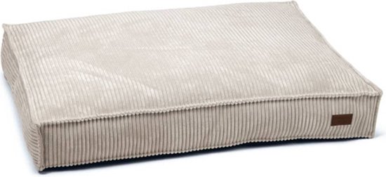 Designed by Lotte hondenkussen Ribbed Lichtgrijs 100 x 70 cm - Hond