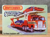 MATCHBOX Convoy Truck Metalen Reclame Wandbord Retro Tin Sign Poster