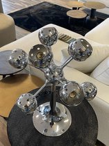 Tafellamp- lamp- design - Corona/Covid - style - luxury material - Chrome - 9 lichtpunten