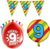 9 jaar Verjaardag Versiering Happy Party