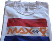 TWOA-T-shirt wit- Piquestof- Max- Formule 1- Maat S