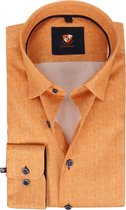 Suitable - Overhemd 224-4 Oranje - 39 - Heren - Slim-fit