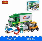Cogo 4134 City - Vrachtwagen - 360 onderdelen - Lego City Compatibel - Bouwdoos