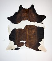 KOELAP Koeienhuid Vloerkleed - Bruinwit Gevlekt - 190 x 225 cm - 1004598