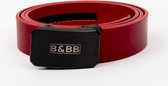 Black & Brown Belts/ 125 CM / Edged 2.0 - Red Belt /Automatische riem/ Automatische gesp/Leren riem/ Echt leer/ Heren riem zwart/ Dames riem zwart/ Broeksriem Riemen / Riem /Riem h