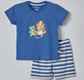 Woody pyjama jongens - axolotl - blauw - 221-3-PSS-S/837 - maat 80