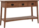 Sidetable 126x40x77,5 cm massief dennenhout bruin